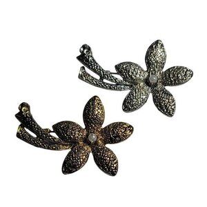 Vintage Shooting Star Brooch Pin Silver Gold Tone